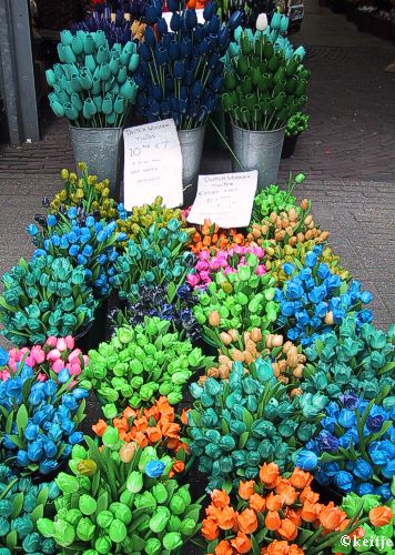 ripoff bloemenmarkt Singel, tulips