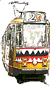 tram with a 'smile' 